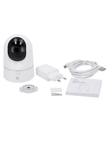 EUFY EUFY-INDOORCAM-E220 Camera Eufy por Anker - 2K (1080p) - 1 / 2.7 & OT PROGRESSIVO CMOS - lente 2,8 mm | WDR | Vá 10 m - C