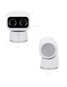 Eufy eufy-indoorcam-s350 câmera PTZ EUFY por anker - 4k (3840 x 2160) - Detecção Humana e Pet - Bidirectional Audio / Ranu 2