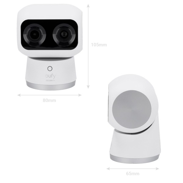Eufy eufy-indoorcam-s350 câmera PTZ EUFY por anker - 4k (3840 x 2160) - Detecção Humana e Pet - Bidirectional Audio / Ranu