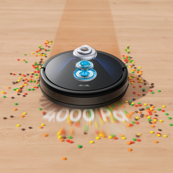 Eu AUFY EUBRID-ROBOVAC-G50-Híbrido Robô Furaca de Vacura por Anker - Potência máxima de 4000 PA - Capacidade de depósito 400 ml 