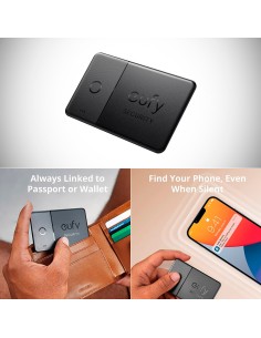 Eufy Eufy-SmartTracter-Card EuFy por Anker Smart Track Card - Bluetooth - Compatível com iOS Apple Encontrar Meu - Botão Link Rá 2