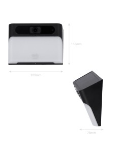 EUFY EUFY-SOLARWALL-LightCam-S120 Câmera com foco solar Eufy por Anker - Resolução 2K / PIR e Detecção Humana - Bateria Solar  2