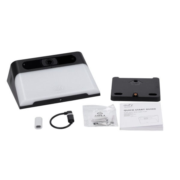 Comprar EUFY EUFY-SOLARWALL-LIGHTCAM-S120 Cámara con foco solar Eufy by Anker - Resolución 2K / Detección PIR y Humanos - Baterí