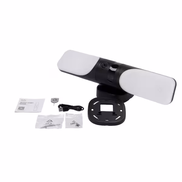 Kaufen ANKER - EUFY EUFY-WIREDWALL-LIGHTCAM-S100 Eufy by Anker Flutlichtkamera – 2K-Auflösung / PIR- und Personenerkennung – Flu