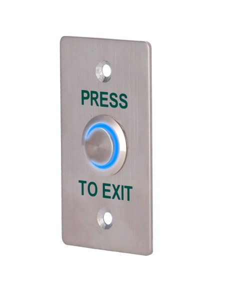 Comprar SIB EXITBUTTON303-SLIM-LED Pulsador de liberación de puerta con LED - Uso profesional - Testado 100.000 usos - NO/NC/COM