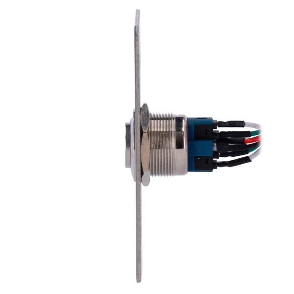 SIB ExitButton303-Slim-LED - botão de liberação de porta com LED - Uso profissional - testado 100.000 usos - NO / NC / COM | Emp