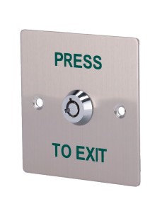 Comprar SIB EXITBUTTON307 Pulsador con llave - Uso profesional - Testado 500.000 usos - NO/NC/COM | Empotrado o superficie - Med