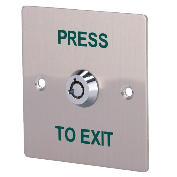Comprar SIB EXITBUTTON307 Pulsador con llave - Uso profesional - Testado 500.000 usos - NO/NC/COM | Empotrado o superficie - Med