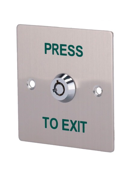 Botão chave SIB ExitButton307 - Uso profissional - Testado 500.000 usos - No / NC / COM | Embutido ou superfície - medidas 86 