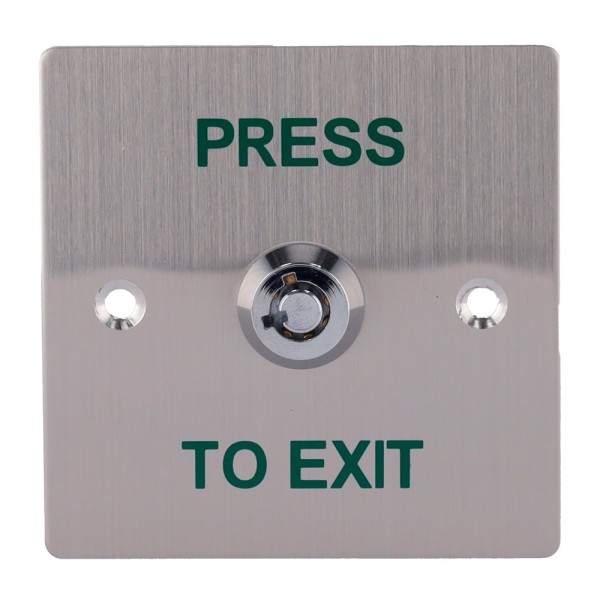 Comprar SIB EXITBUTTON307 Pulsador con llave - Uso profesional - Testado 500.000 usos - NO/NC/COM | Empotrado o superficie - Med