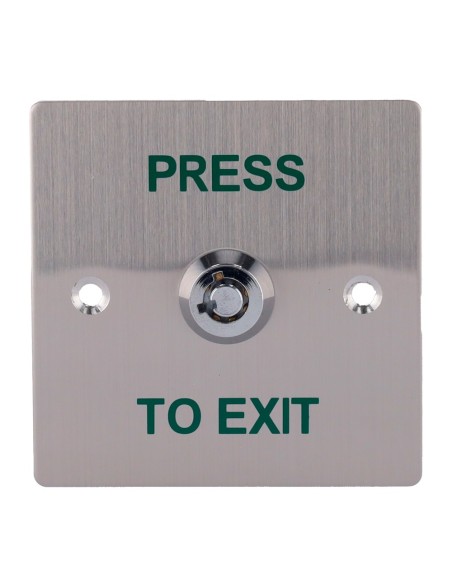 Comprar SIB EXITBUTTON307 Pulsador con llave - Uso profesional - Testado 500.000 usos - NO/NC/COM | Empotrado o superficie - Med