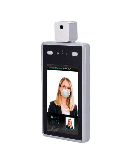 Comprar OEM FACE-TEMP Control de Acceso - Detección de Fiebre y Mascarilla - Reconocimiento facial - 22.400 caras, 100.000 regis