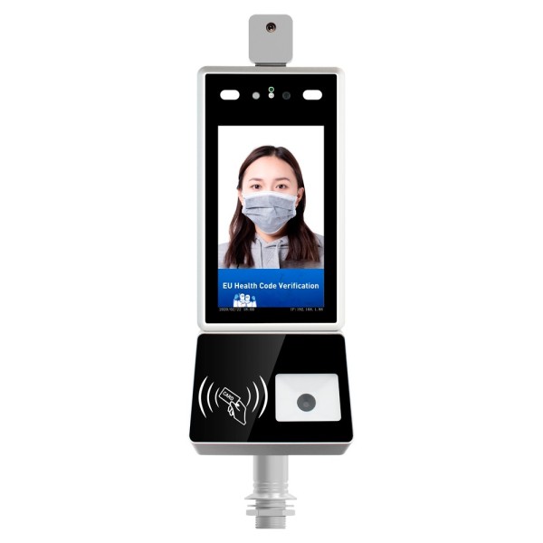 Acheter OEM FACE-TEMP-QR-T Scanner Green Pass | Passeport COVID UE - Installation sur tourniquet | Ethernet | Multilingue - Déte