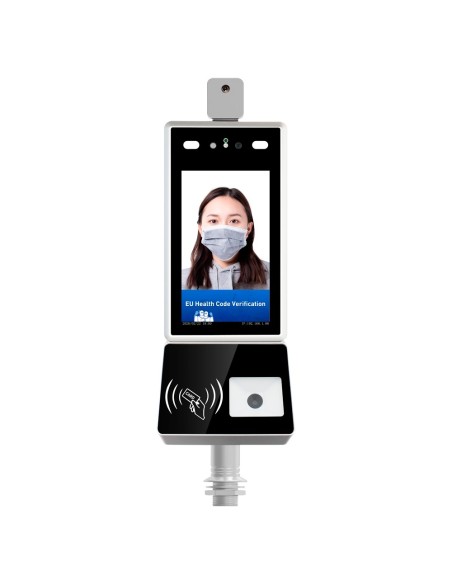 OEM Face-Temp-QR-T Scanner Green Pass | Passport Covid UE - Instalação em redor | Ethernet | Multidioma - detecção de febre,