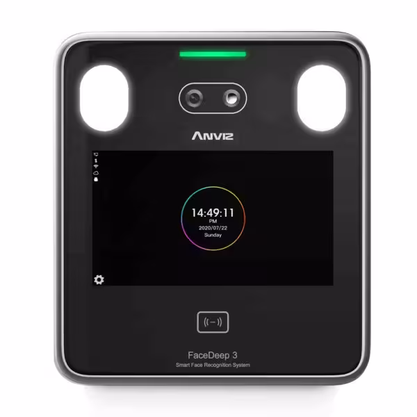 Acheter ANVIZ FACEDEEP3 Contrôle d’accès et de présence - Facial, carte EM et code PIN - 6 000 utilisateurs | 100 000 enregistre