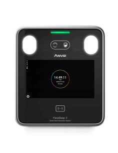 ANVIZ FacedeP3-Pro Access e Controle de presença - Facial, MF e cartão PIN - 6.000 usuários | 100.000 registros - TCP / IP, Wi-F