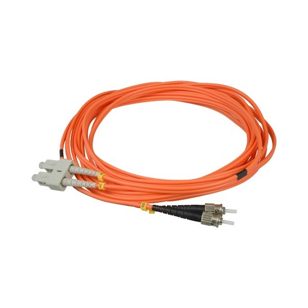 Kaufen OEM FB-SCST-DXMM-5 Glasfaserkabel – Duplex – Multimode – SC-zu-ST-Stecker – 5 Meter – Farbe Orange