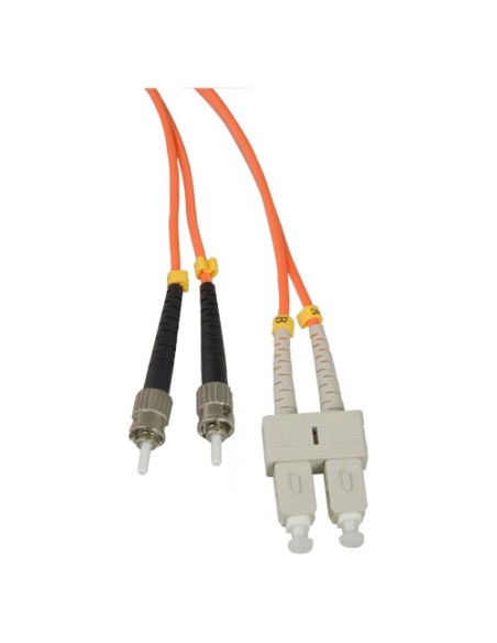 Acheter OEM FB-SCST-DXMM-5 Câble à fibre optique - Duplex - Multimode - Connecteur SC vers ST - 5 mètres - Couleur orange