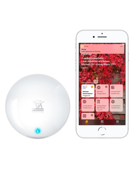 Fibaro FGBHFS-101 Detector de Inundações - Sem Fio / Bluetooth - Compatível com Apple Homekit - Antena Interna - Contato NC