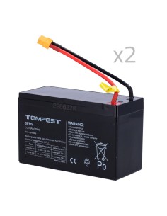 Kaufen Sie URFOG FPUBBY Batterie für TEMPEST-BAT300 URFOG – 12 V / 9 Ah – Spezialstecker – einfacher Austausch – inklusive 2 Bat