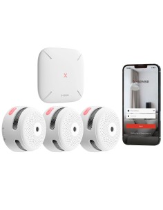 Comprar X-SENSE FS31 Kit de detección de incendio autónomo X-Sense - Inlcuye 3 detectores de humo XS01-M y Hub SBS50 - Conexión 