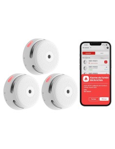 Comprar X-SENSE FS31 Kit de detección de incendio autónomo X-Sense - Inlcuye 3 detectores de humo XS01-M y Hub SBS50 - Conexión  2