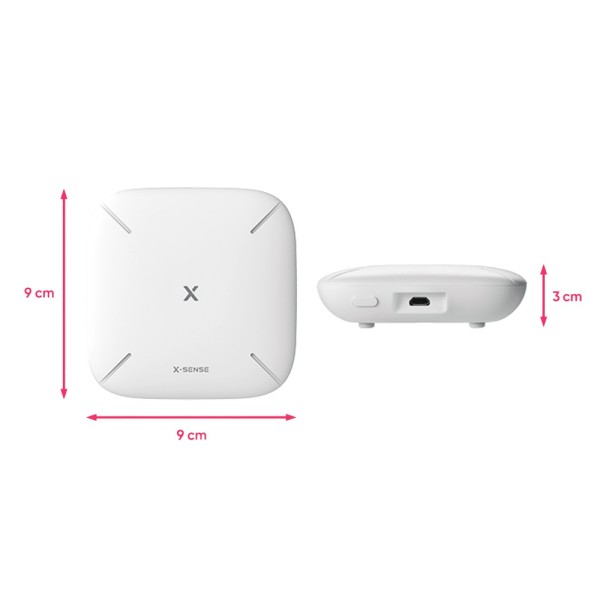 Kaufen Sie das X-SENSE FS31 autonome X-Sense-Brandmelde-Set – enthält 3 XS01-M Rauchmelder und den Hub SBS50 – Verbindung