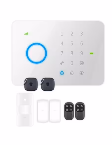 Acheter CHUANGO Kit d’alarme domestique G5PLUS - Panneau tactile avec module GSM - Envoi d’alertes par SMS et appel - Détecteur 