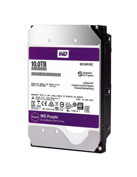 Comprar WESTERN DIGITAL HD10TB Disco duro Western Digital PRO - Capacidad 10 TB - Interfaz SATA hasta 272 MB/s - Modelo WD102PUR