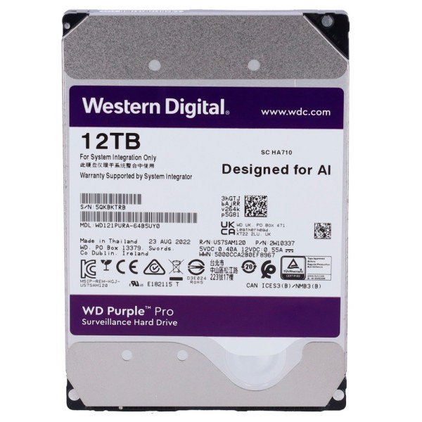 Comprar WESTERN DIGITAL HD12TB Disco duro Western Digital PRO - Capacidad 12 TB - Interfaz SATA hasta 272 MB/s - Modelo WD122PUR