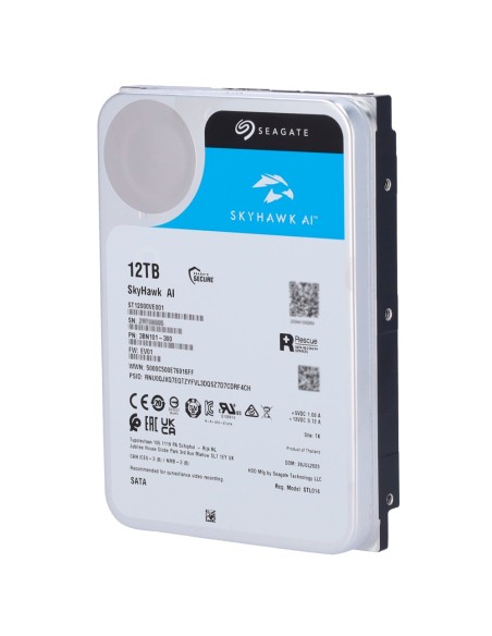 Comprar SEAGATE HD12TB-S-AI Disco duro Seagate Skyhawk AI ST12000VE003 - Capacidad 12 TB - Interfaz SATA 6 Gb/s - Diseñado para 