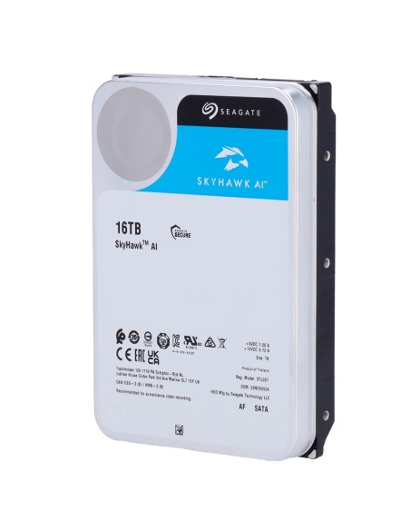 Comprar SEAGATE HD16TB-S-AI Disco duro Seagate Skyhawk AI ST16000VE002 - Capacidad 16 TB - Interfaz SATA 6 Gb/s - Diseñado para 