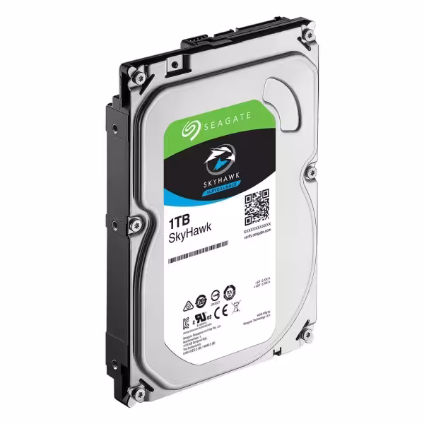 Acheter SEAGATE HD1TB-S Disque dur Seagate Skyhawk Modèle ST1000VX013 - Capacité 1 To - Interface SATA 6 Gb/s - Spécial pour Vi