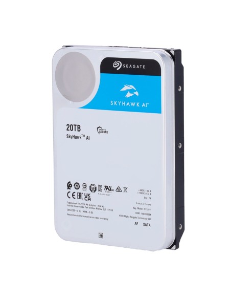 Kaufen SEAGATE HD20TB-S-AI Festplatte Seagate Skyhawk AI ST20000VE003 – Kapazität 20 TB – Schnittstelle SATA 6 Gb/s – Entwickelt
