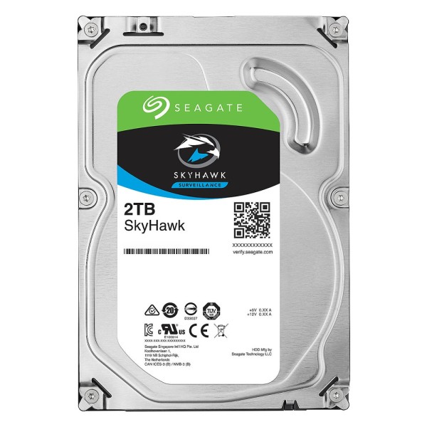 Seagate HD2TB-S Disco Rígido Seagate Skyhawk - Capacidade 2 TB - SATA 6 GB / s Interface - Modelo ST2000VX003 - Especial para vi