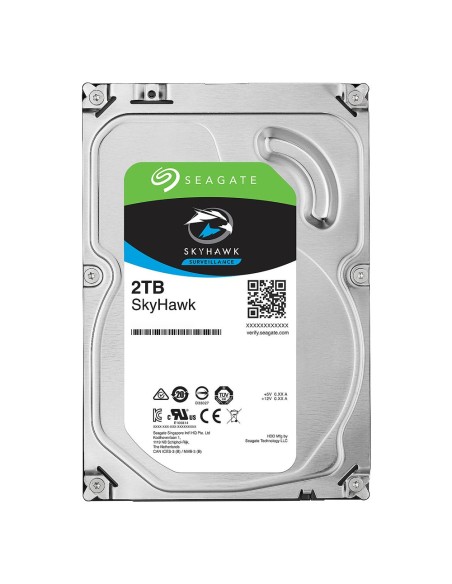 Seagate HD2TB-S Disco Rígido Seagate Skyhawk - Capacidade 2 TB - SATA 6 GB / s Interface - Modelo ST2000VX003 - Especial para vi