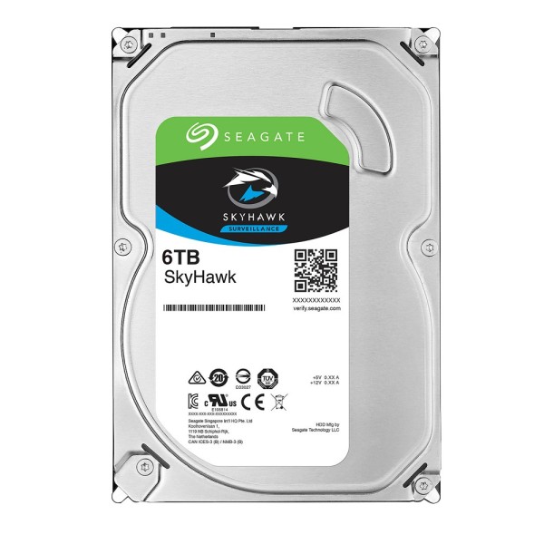 Seagate HD6TB-S Disco Rígido Seagate Skyhawk - Capacidade 6 TB - Interface SATA 6GB / s - ST6000VX0001 - Especial para videogr