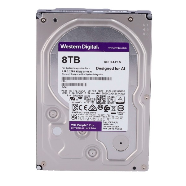 Comprare WESTERN DIGITAL HD8TB-PRO Disco rigido Western Digital PRO - Capacità 8 TB - Interfaccia SATA fino a 267 MB/s - Modello