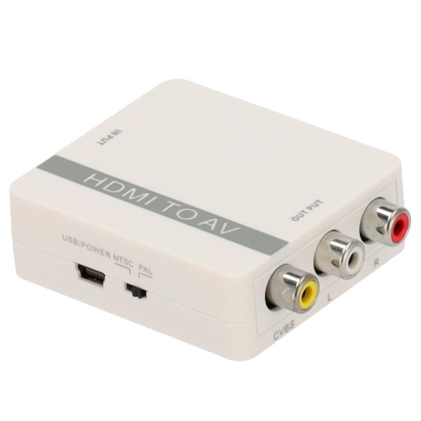 Kaufen OEM HDMI-AV-CONVERTER HDMI-zu-AV-Konverter – 1 HDMI-Eingang – 1 AV-Ausgang – PAL/NTSC-Ausgabeauflösung – Auflösung
