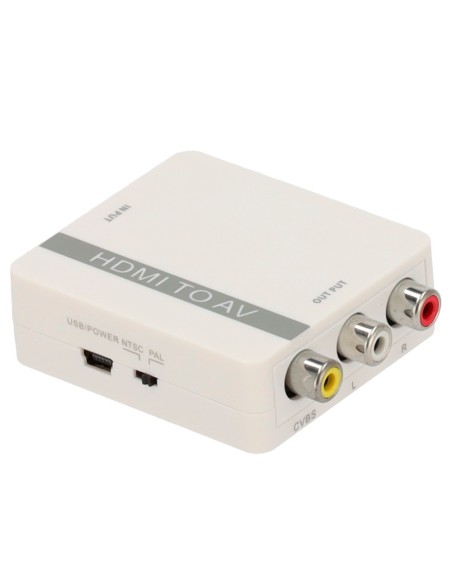 Comprar OEM HDMI-AV-CONVERTER Convertidor HDMI a AV - 1 entrada HDMI - 1 salida AV - Resolución de salida PAL/NTSC - Resolución 