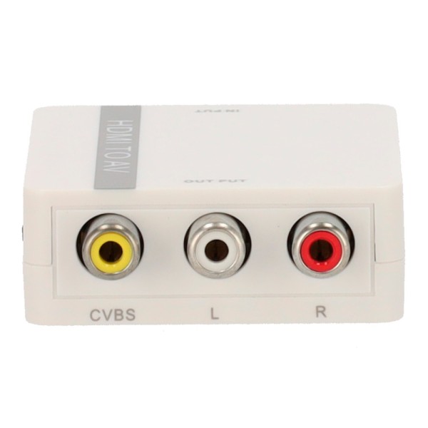 Acheter OEM Convertisseur HDMI-AV-CONVERTER HDMI vers AV - 1 entrée HDMI - 1 sortie AV - Résolution de sortie PAL/NTSC - Résolut