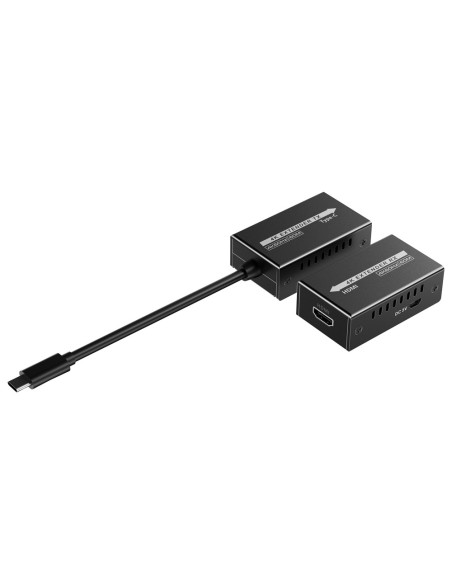 Acheter LENKENG HDMI-EXT-4K120-USBC Extendeur de signal vidéo USBC - Portée 25 m - Résolution 4K - Permet des connexions 1:1
