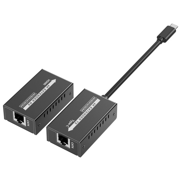 Acheter LENKENG HDMI-EXT-4K120-USBC Extendeur de signal vidéo USBC - Portée 25 m - Résolution 4K - Permet des connexions 1:1
