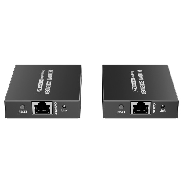Lenkeng HDMI-EXT-4K30 Extensor de sinal HDMI - Escopo 40 m - 4K Resolução - permite 1: 1 - Conexões de alimentação POC