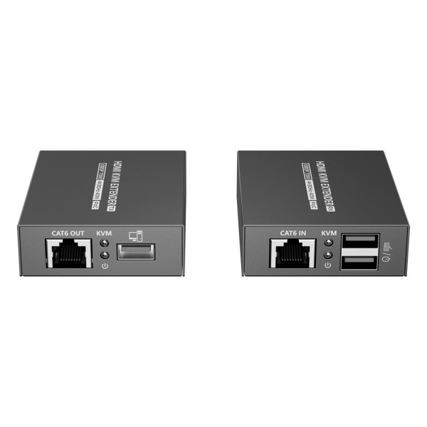Lenkeng HDMI-EXT-4K30-KVM40 KVM Extender Sinal HDMI - Alcance de 40 m - 4K Resolução - permite 1: 1 - POC - Conexões de Feed