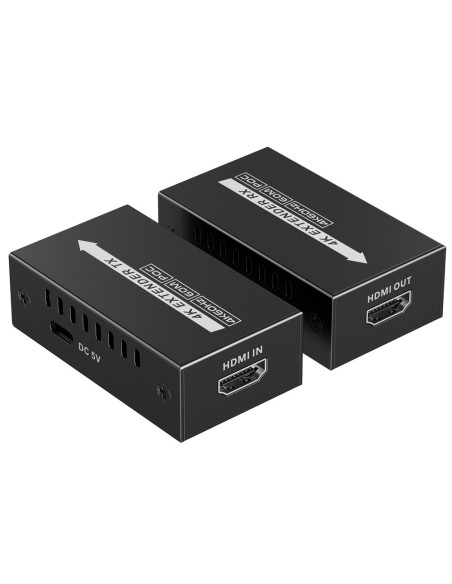 Lenkeng HDMI-EXT-4K60-L-V2 HDMI Extensor de sinal - Escopo 60 m - Resolução 4K - Permite 1: 1 - POC - Fonte de alimentação