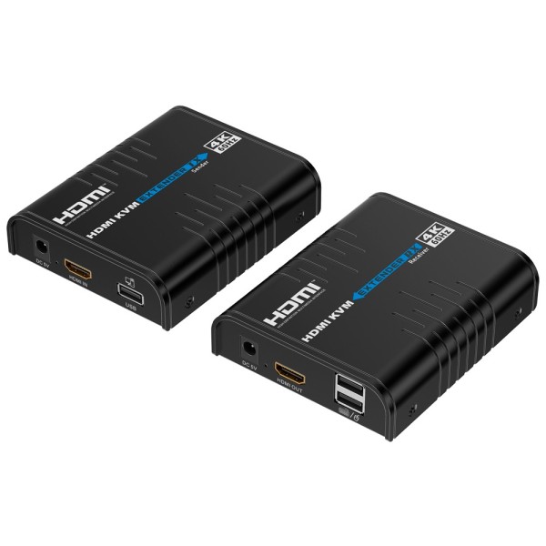 Acquista LENKENG HDMI-EXT-PRO-4K60-KVM Extender KVM del segnale HDMI - Portata 120 m - Risoluzione 4K - Consente connessioni 1:M