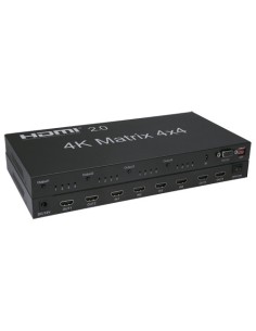 Matriz de sinal HDMI HDMI-matriz-4x4-4K - permite resolução de 4x4 - 4K