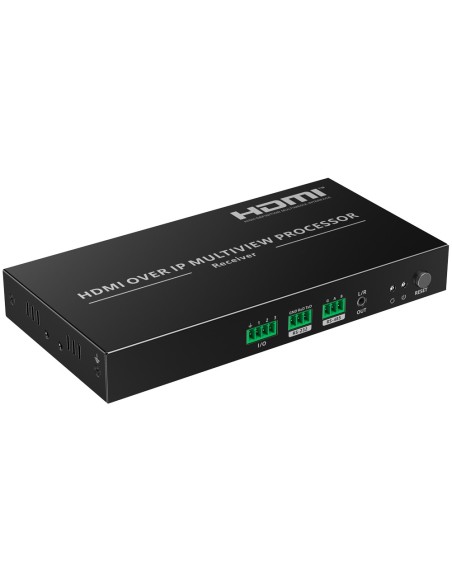 Comprar LENKENG HDMI-MATRIX-PRO-4K-V2-MV Matriz de señal HDMI IP - Permite NxM - Resolución 4K - Incluye 1 receptor Multiview HD