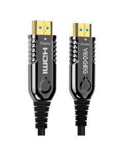 OEM HDMI-OPTICAL-30M HDMI Cabo de fibra óptica - HDMI Digite Conectores - Suporte 4K @ 60 Hz - 30M - Black - Conector